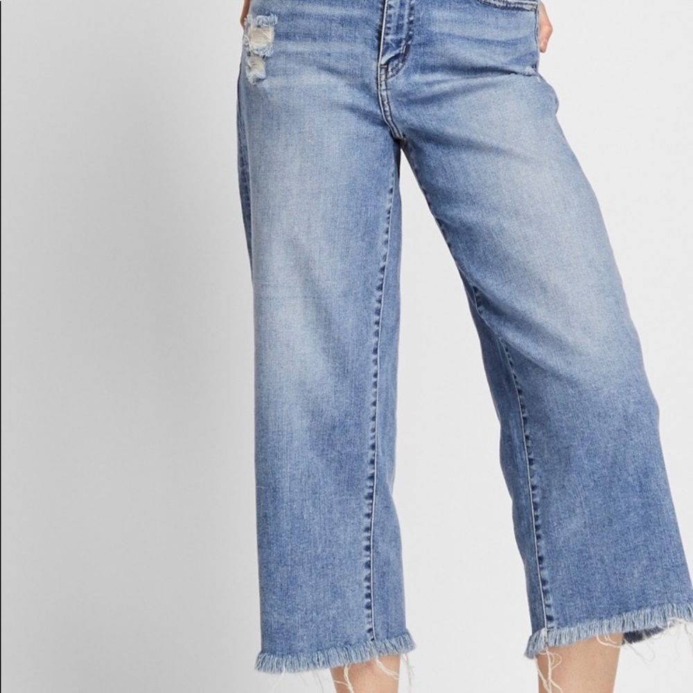 High-rise wise cropped jeans